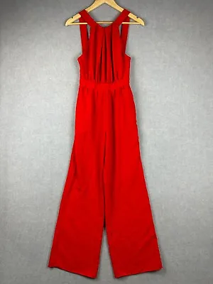 Sheike Sleeveless Jumpsuit Women's Size 8 (W26xL30) Red High Rise • $33.96