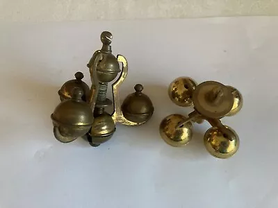 Vintage BRASS 3 And 4 BALL 400 Day CLOCK PENDULUMs • £18