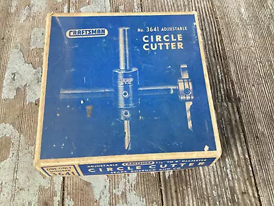 Craftsman Vintage No.  3641 Adjustable Circle Hole Cutter • $9.95