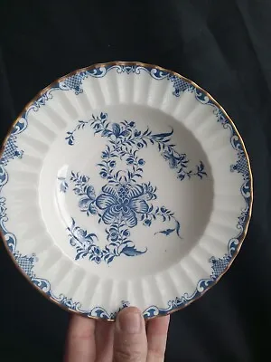 SET 6   Royal Worcester England China MANSFIELD Blue Rimmed Soup Bowls 8  • $169
