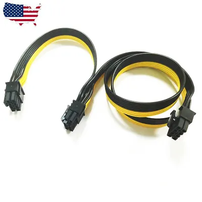 For Silverstone Modular PSU PCI-e 6 Pin To 6+2 Pin 8 Pin Power Supply Cable • $8.80