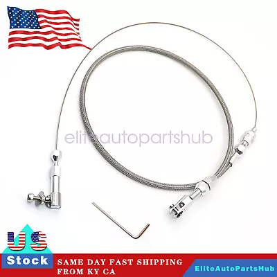 Universal 24  Stainless Steel Throttle Cable Braided For Ford GM Mustang 302 • $18.20
