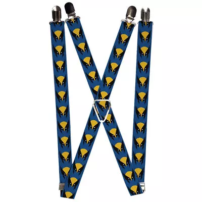 MARVEL X-MEN Suspenders - 1.0  - Wolverine Mask Icon- WXM041 • $14.85