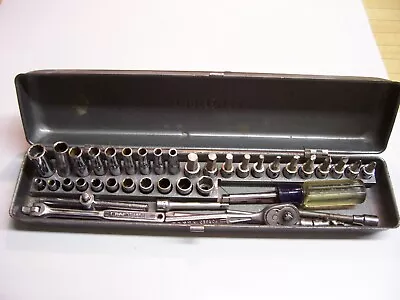 Vintage Craftsman 1/4  Drive 41pc SAE Master  Socket Set Made In USA =V=  Series • $200