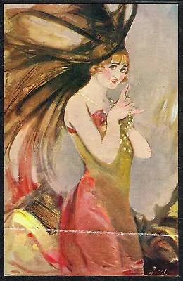 ☆ GABY DESLYS ☆ 1910s Dancer - David Allen Advert Postcard • £9.99