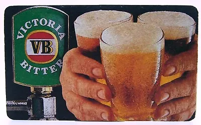 Carlton Brewery Victoria Bitter On Tap Here Beer Coaster-Australia-RT09 • $2