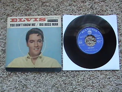 Elvis 45rpm Record & Sleeve France Big Boss Man RCA • $18.99