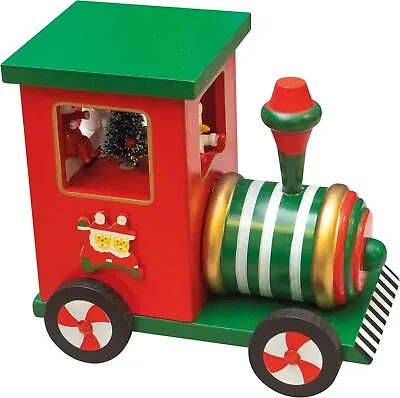 Christmas Steam Train Musical Sound Decoration Wind Up Music Box Snowman • £6.99