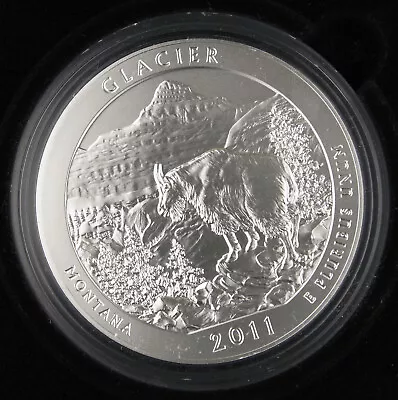 2011 P Glacier America The Beautiful 5 Oz Silver Coin NP7 Collector Version +OGP • $239.99