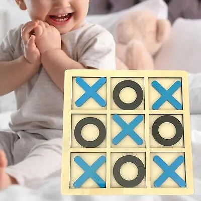 Tic TAC Toe Game Educational Toys Interactive Classic Board Games For Adults • £5.39