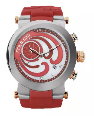 Mulco Mill Collection Red Silicone Band Analog Women's Watch MW3-16191-533 • $181.06