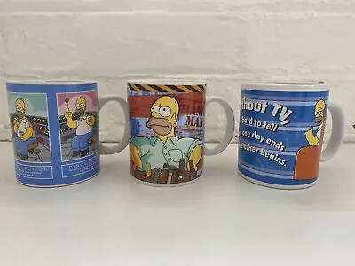 The Simpsons Mug 3x Bundle Collectable Cup Kitchen Ware Homer Simpson • £12.99