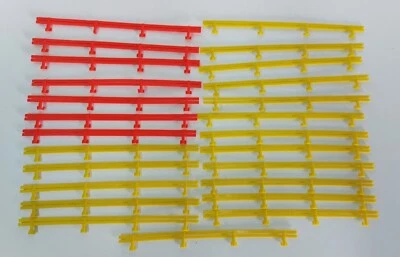 £9.99 • Buy 25 X Micro Scalextric Yellow L7559 Track Crash Barriers , Red, Yellow