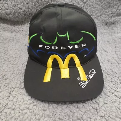 VINTAGE McDonalds Hat Cap Snap Back Nascar Bill Elliott Batman Forever Mens 90s • $17.99