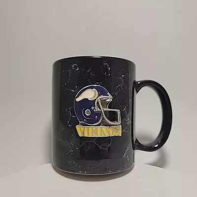 Minnesota Vikings Coffee Mug NFL Raised Helmet Logo Tea Marble Ceramic • $10