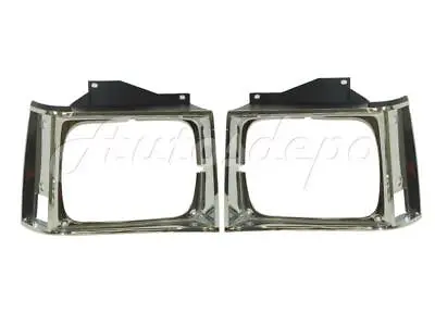 Bundle 82-90 Chevy S10 Gmc S15 Headlight Door Bezel Chrome Set=Lh & Rh • $45.51