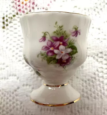 Vintage Bone China Egg Cup For Easter - Royal Albert Sweet Violets • £7.50