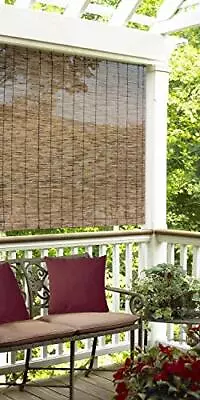 Roller Shades For Porch Outdoor Screen Window Reed Bamboo 60 X72  Privacy Blinds • $40