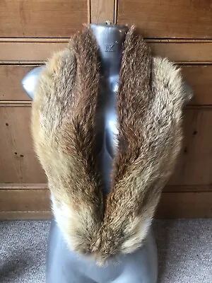 £21 • Buy New Design  100% Real Vintage Golden Red Fox Fur Scarf Collar Stole