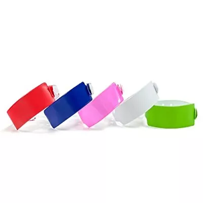 Colored Wristbands 100 Pack - Colored Wristbands For Events Vinyl Wrist Band... • $23.55