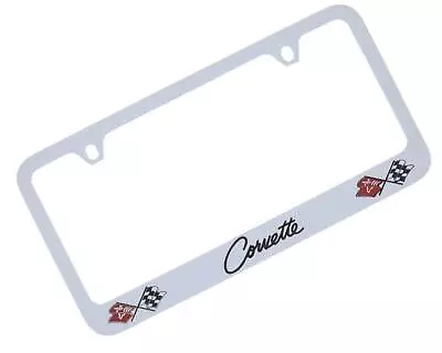 Corvette C2 License Plate Frame (Chrome) • $43.95
