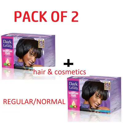 2 X Dark And Lovely No-lye Hair Relaxer Kit Regular Twin Pack-fast Uk Post!!! • £16.95