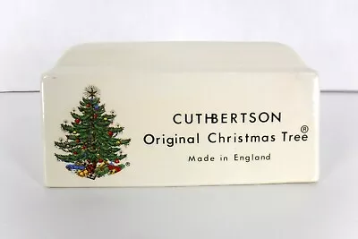 Vintage Store Counter Dealer Display Sign Cuthbertson Christmas Tree England • $16.99