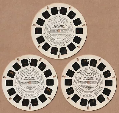 Set Of Three View-Master Reels Batman “The Purr-fect Crime 1966 • $6.25