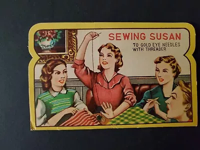 Vintage Advertising Sewing Needle Books Sewing Susan & One Hundred C1930's-40's  • $10