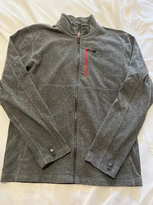The North Face Lightweight Polartec Fleece Jacket Men’s Medium M Dark Gray Grey • $19.99