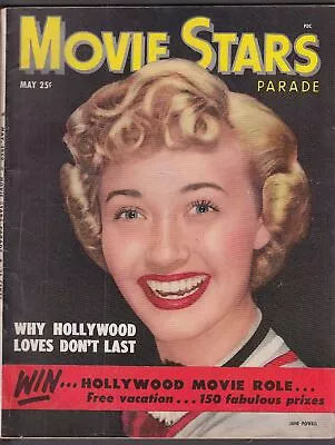 MOVIE STARS PARADE Jane Powell Tony Curtis June Haver Doris Day ++ 5 1952 • $9.99