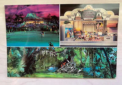 EPCOT CENTER VINTAGE PRE-OPENING UNUSED POSTCARD - The Land Kitchen Kabaret 1982 • $21.99