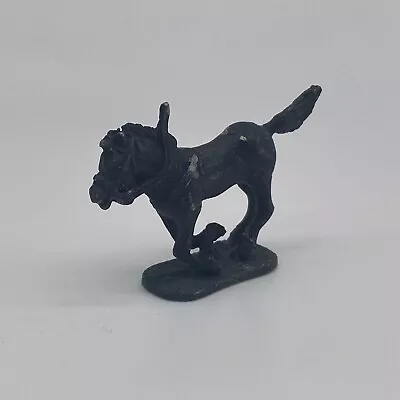 Vintage Miniature Black Metal Horse Figurine • $7