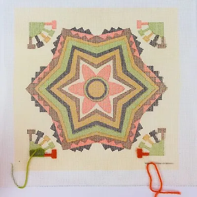 Star Flower #902 Needlepoint Bea Cole Museum Series Guatemalan Textile Kit • $22.99