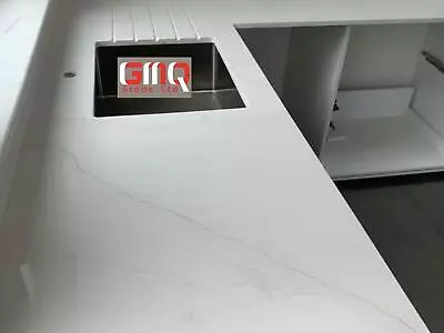 £0.99 • Buy Calacatta Gold Quartz Worktops | All Colours Available | Sample