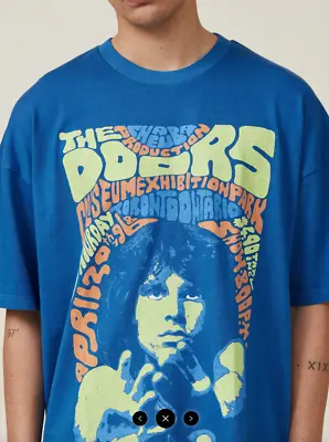 The Doors Men's Band T-Shirt Licensed Blue L/XL Jim Morrison • $49.99