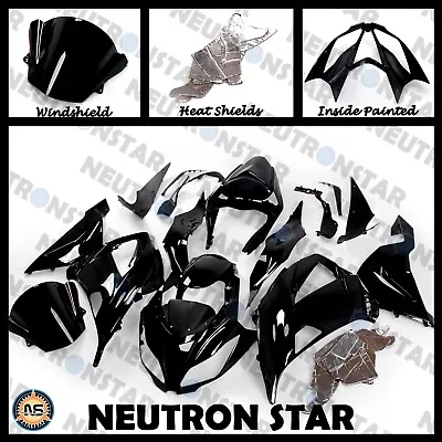 For 2013-18 ZX-6R ZX636 ABS Plastic Injection Mold Full Fairing Set Bodywork BK • $299