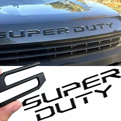 $18.99 • Buy 3D Black Hood Insert Emblem Letter 2017-2021 2022 Fit For F-250/F-350 Superduty