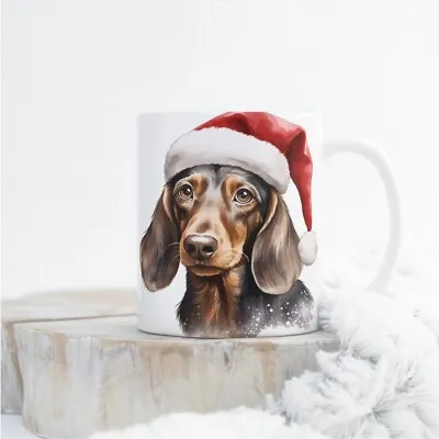 Dachshund Cute Christmas Mug Xmas Gift Present • £8.99