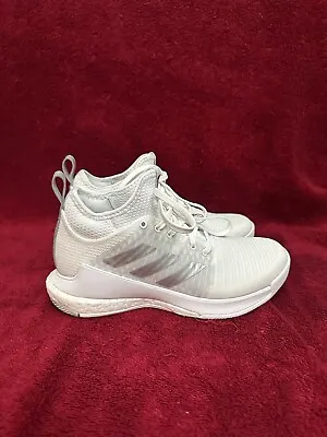 Adidas Crazyflight Mid White/Silver Volleyball Shoes Women's Size 5.5 GY9278 • $45