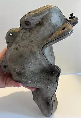 Vintage Aluminum Concrete Mold Sitting Frog  • $99