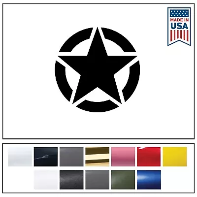 Military Army Star Vinyl Decal Sticker Door Window Fender Hood Laptop Phone • $2.49