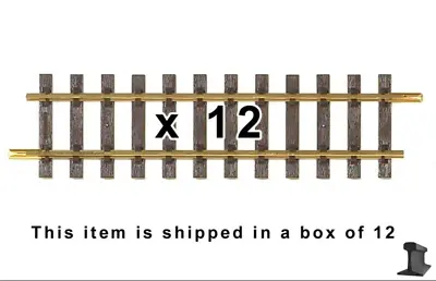 PIKO 35201 ~ New 2024 ~ G280 Straight Track 11  With Joiners ~ 12 Pack ~ G Scale • $95.88