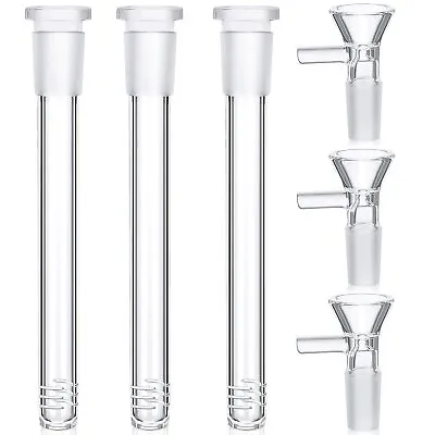 5  Downstem +14mm Male Round Bowl For Glass Bong Water Pipe Replacement Part • $2.85