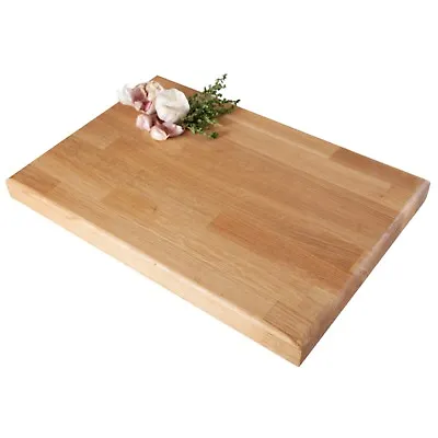 £25 • Buy Solid Oak Wooden Chopping Board 450mm X 300mm X 40mm Large Wood Worktop Saver
