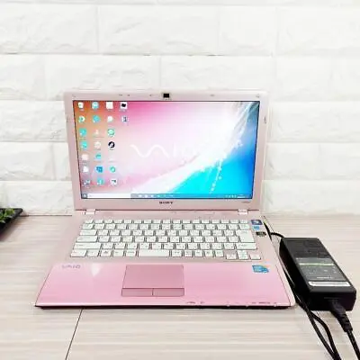 $664.99 • Buy PC Pink VAIO Laptop Already Set Up And Ready To Use With Camera Easy