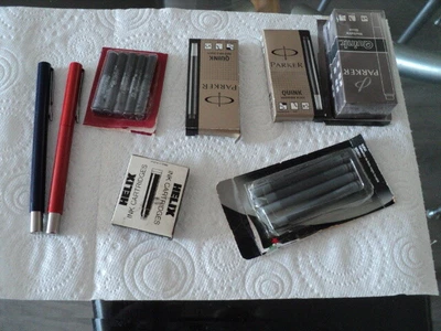 £28 • Buy 2 Parker Vector Standard  Fountain Pen With Lots Of Inks For Parker Sheaffer Etc