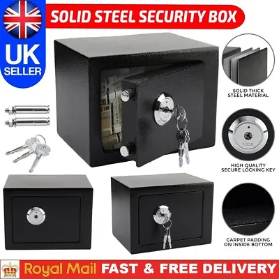 £15.98 • Buy High Secure Steel Safety Security Money Safety Cash Deposite Vault Box For Home