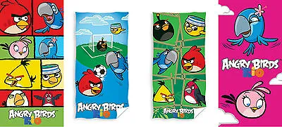 £9.60 • Buy Angry Birds Bath Towel Beach Towel Shower Towel 70 X 140 Cm