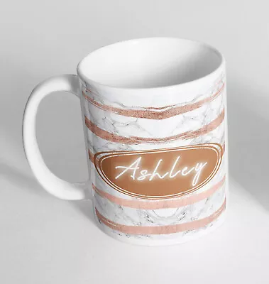 Personalised Any Name Floral Ceramic Novelty Mug Thermal Mug Gift Coffee Tea 6 • £13.49